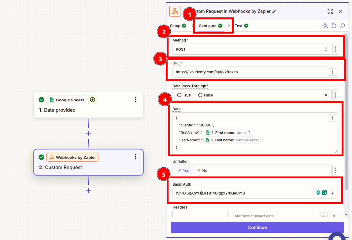 Zapier Webhook Flow