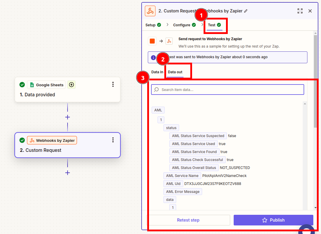 Zapier Webhook Flow